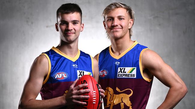 Kai Lohmann (right) will make his debut for Brisbane. Picture: Getty Images