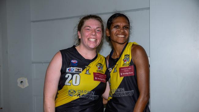 The Nightcliff Tigers took on the Palmerston Magpies in the 2024-25 NTFL women's semi-final. Picture: Pema Tamang Pakhrin