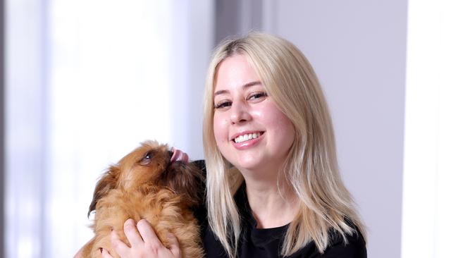 Renee Gosney, and dog Frank - Photo: Steve Pohlner