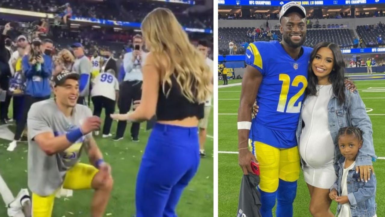 Super Bowl 2022: LA Rams star Taylor Rapp proposes, Van Jefferson's wife  goes into labour, vs Cincinnati Bengals | news.com.au — Australia's leading  news site
