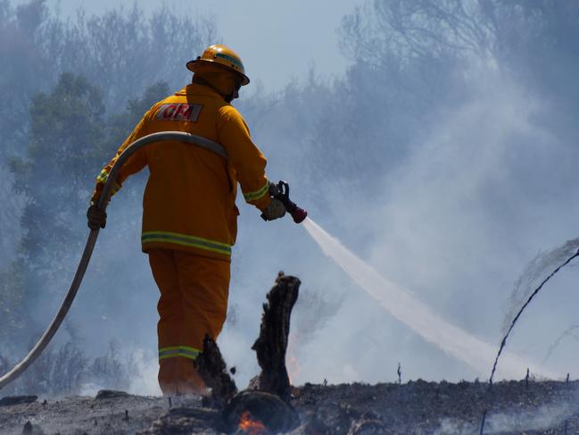 CFA fought fire at Ti-tree Crescent fire in Seaford on January 22.Pictures: Keith Pakenham CFA