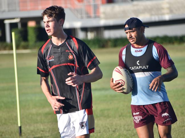 CQ Capras under-16, under-18, under-21 and senior men training at Kettle Park, Rockhampton, on December 3, 2022.