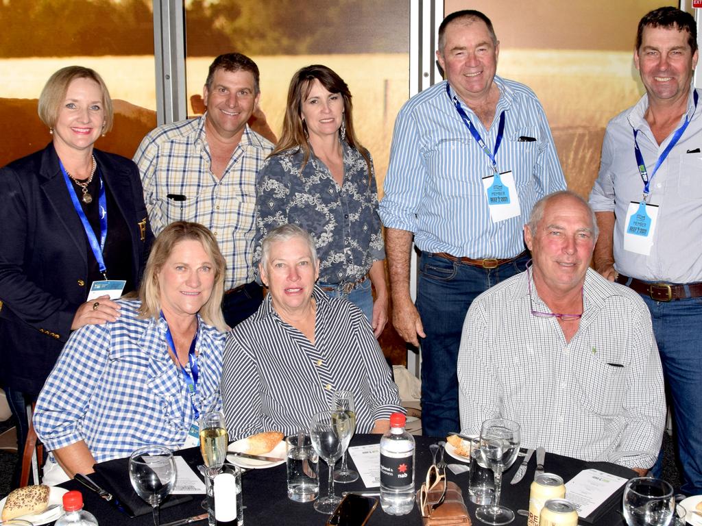 BEEF AUSTRALIA 21: Gayle Godwin-Smith, Ben Hayes, Nicole Hayes, Margot Nott, Marg Speed, John Speed, Christopher Nott and Howard Smith at the Main Event Lunch