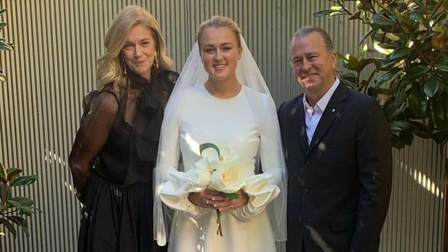 Neil Perry with his daughter Josephine on her wedding day. Picture: Instagram