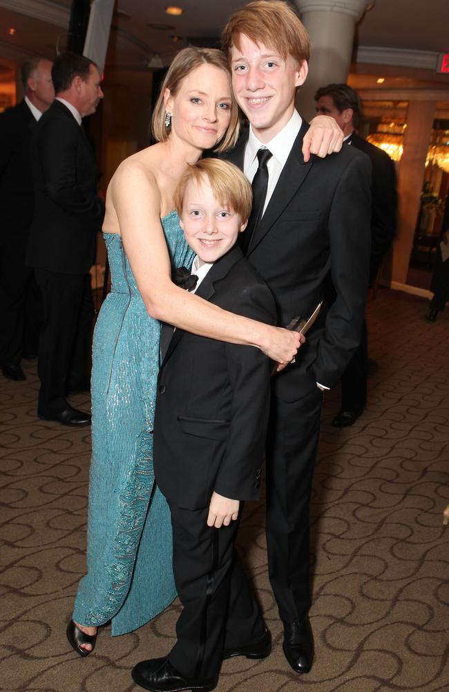 The actress with Kit (centre) and her oldest child, Charlie, in 2012. Picture: Eric Charbonneau/WireImage