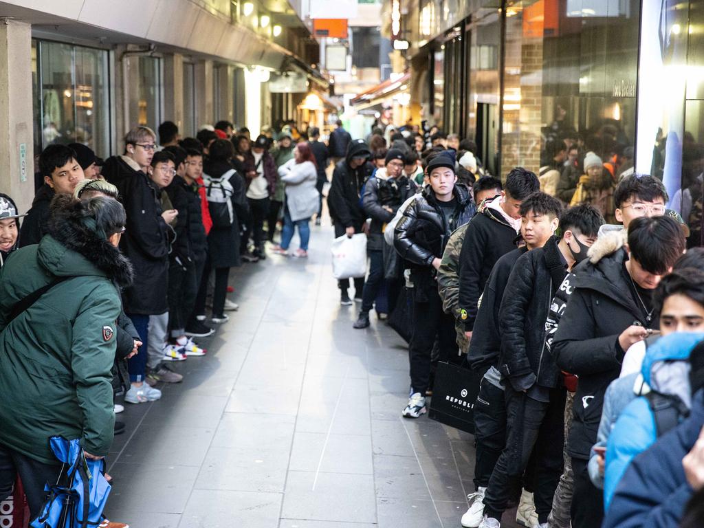 Yeezy fans camp out for a week for 340 limited edition Kanye West shoes news Australia s leading news site