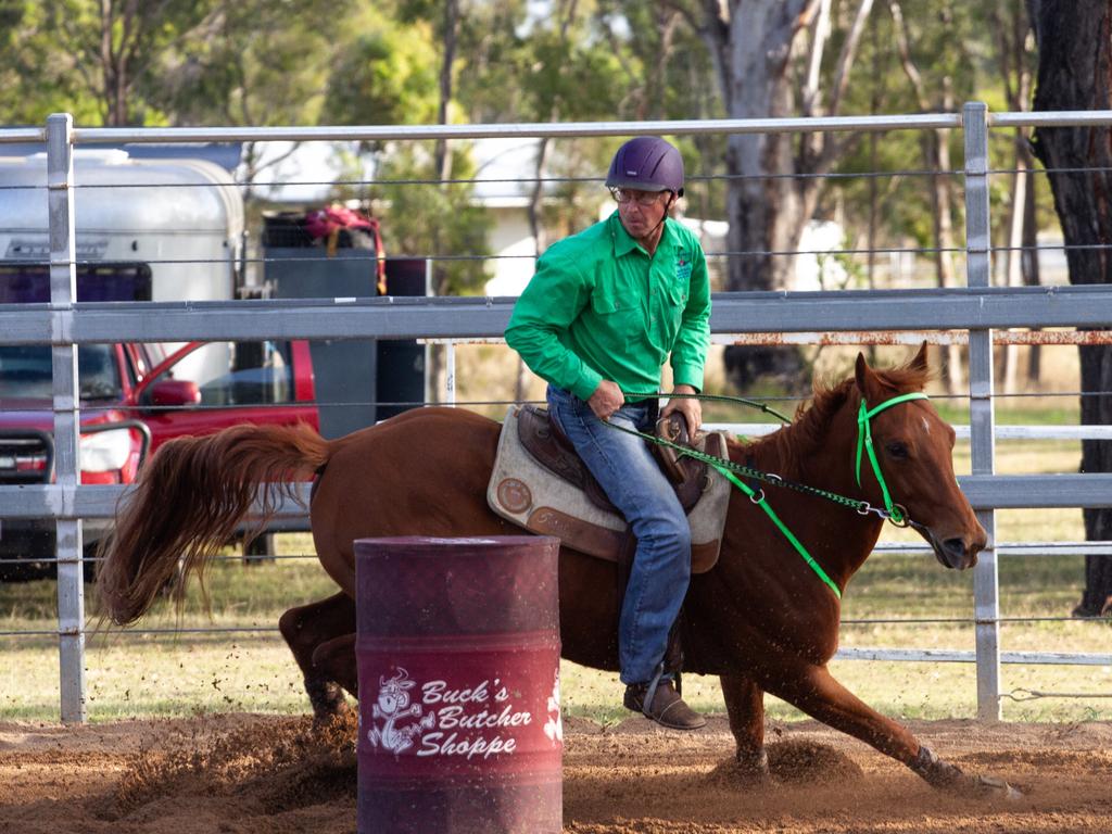 Stephen Haddon riding Billy.