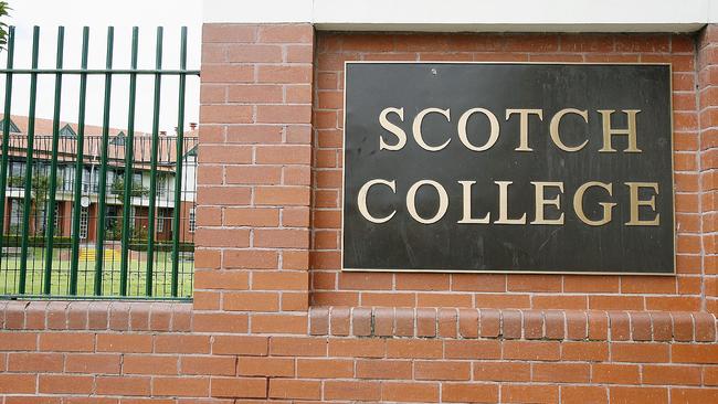 Scotch College released a statement saying they were informed of Mr Kruse’s incident in 2015. Picture: Glenn Daniels