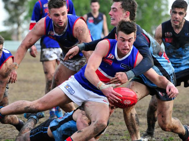 Keilor had the better of Aberfeldie in a tough contest. Picture: Jamie Morey