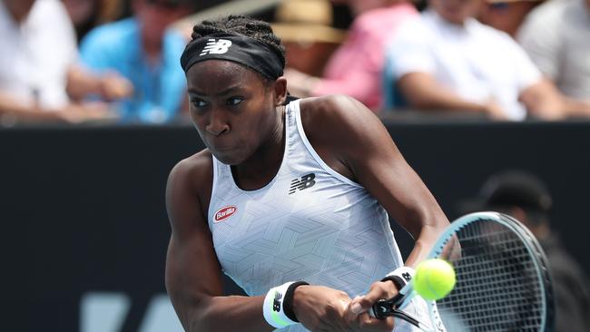 Cori ‘Coco’ Gauff will take on Venus Williams in her Australian Open first round match. Picture: AFP Photos