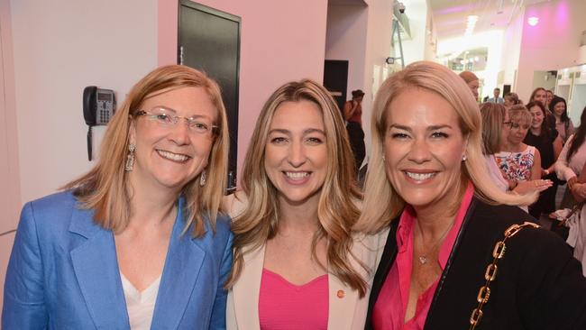 Lucy Ardern, Laura Gerber and Rebecca Frizelle at GC Women in Business Awards at GCCEC, Broadbeach. Pic: Regina King (copyright restrictions apply 07 55322193). "FEES APPLY, ONE TIME USE, NO ON-SELL OR ON-PASS". Pic for The Inside Word GC Bulletin ONE TIME USE ONLY. Please call for permission to use.