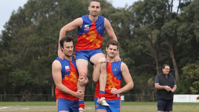 Adam Booth toasted game 250 in 2019 and broke the club games record in 2021. Picture: Supplied