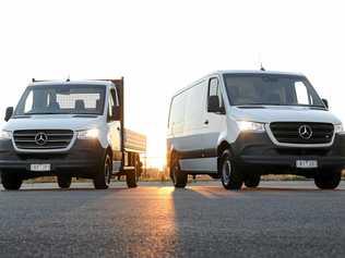 The 2018 Mercedes-Benz Sprinter range has increased prices, but improved tech and safety equipment. Picture: Mercedes-Benz