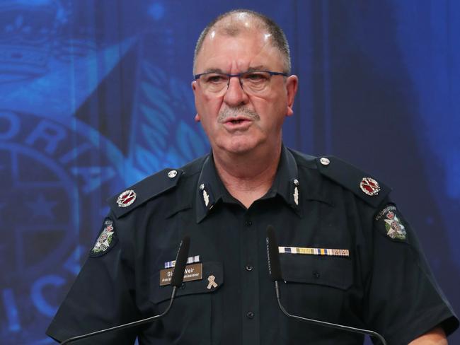 Assistant commissioner Glenn Weir says police are ‘appalled’ by January’s road toll. Picture: David Crosling