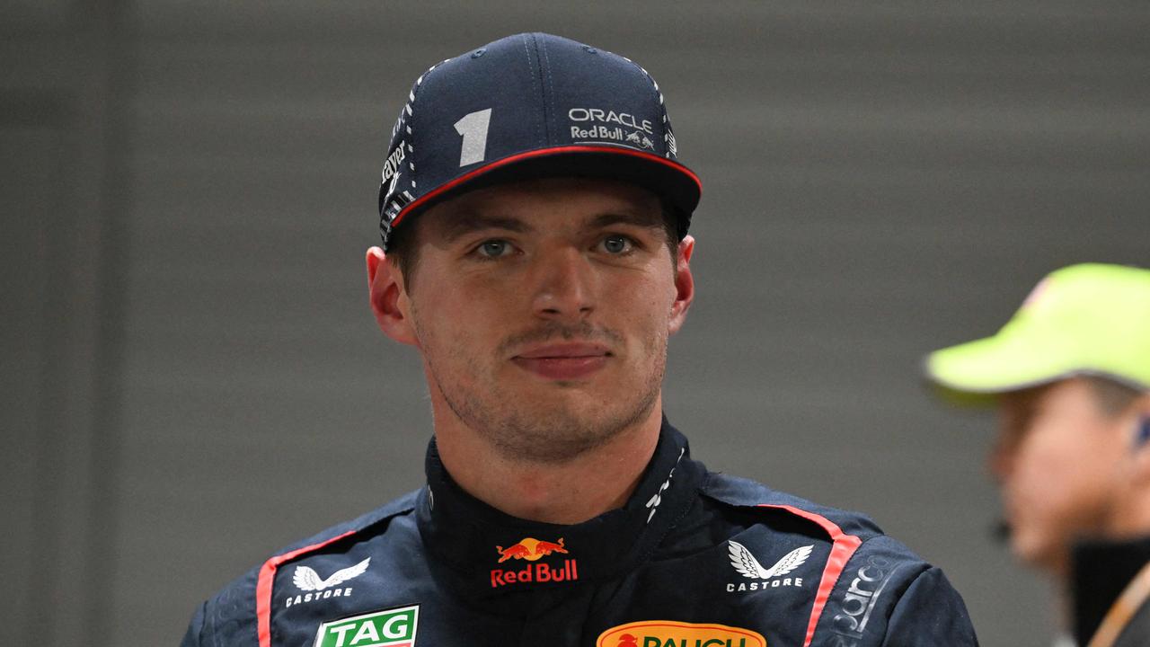 Max Verstappen won’t get to let loose in the cool down room. (Photo by Jim WATSON / AFP)