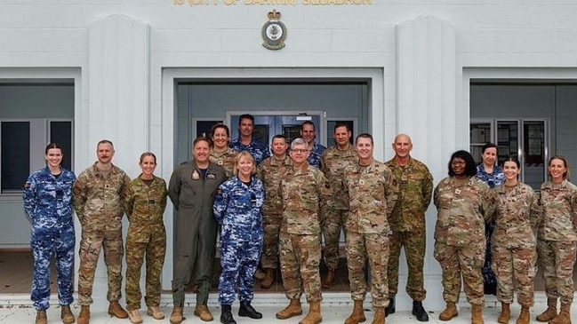 Leading logistics officials, including star commanders, from the United States Air Force were joined by their Australian counterparts in inspecting various logistic sites across northern Australia. Picture: Department of Defence.