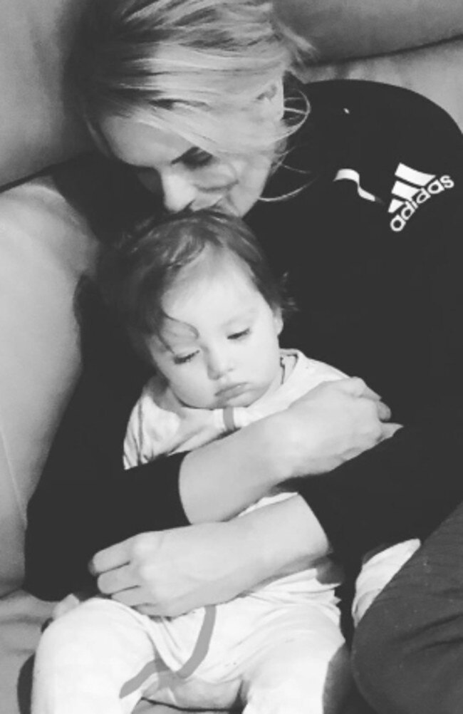 Molan with daughter Eliza. Picture: Instagram