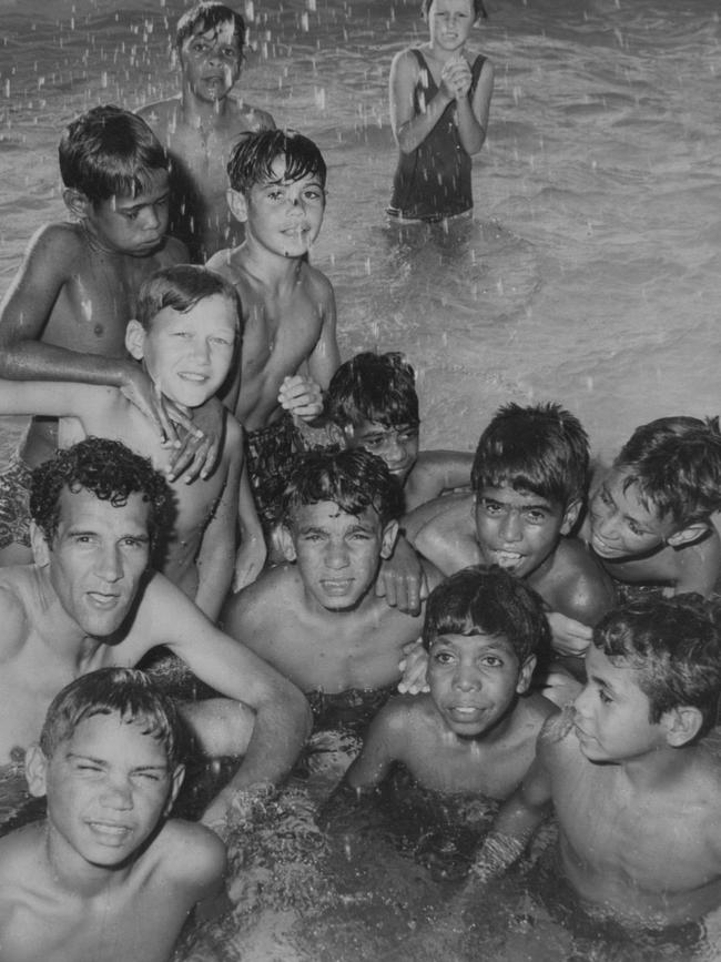 Charles Perkins at Moree Pool.