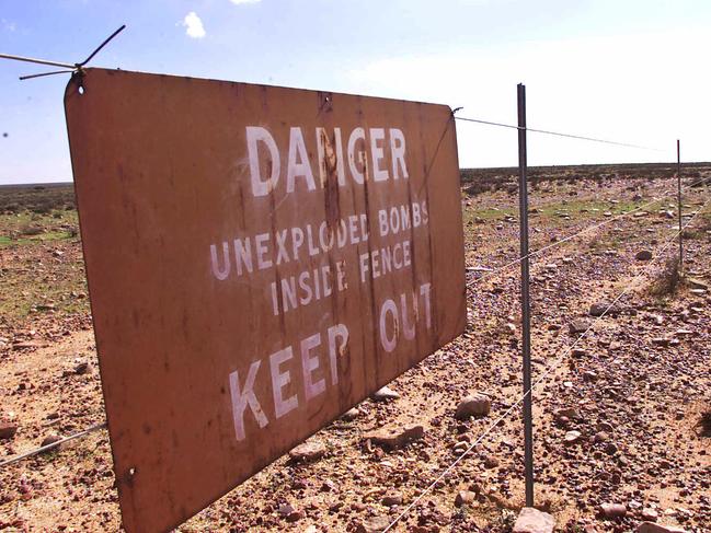 The Range E Target Area, a site that was has been proposed in the past to be a radioactive waste dump site, north of Woomera, SA.