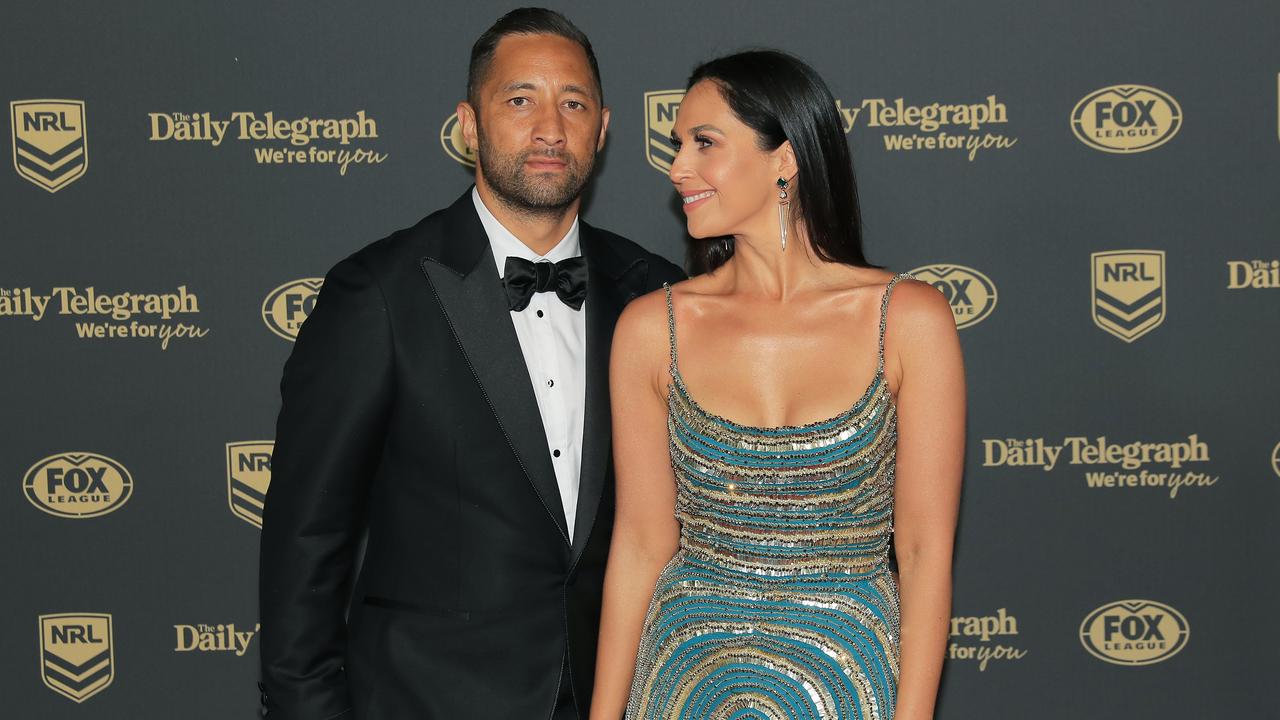 Benji Marshall and wife Zoe. (Photo by Mark Evans/Getty Images)