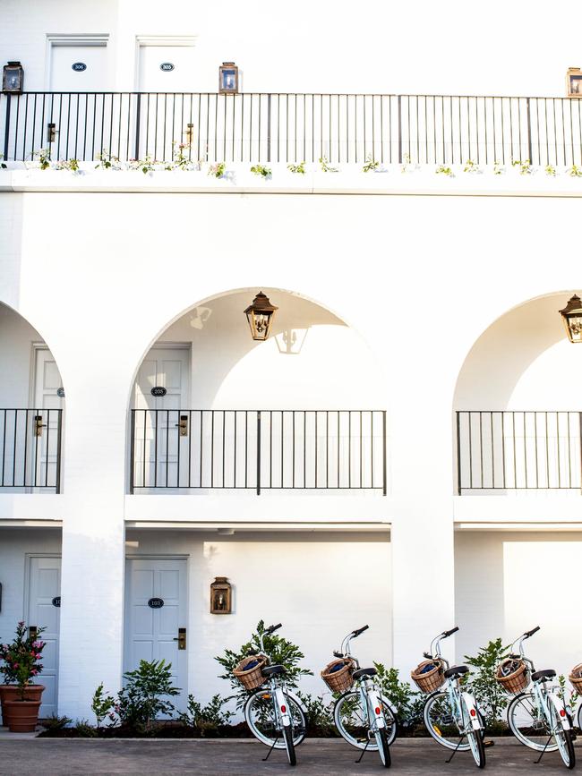 Rent a bike from the hotel to explore the nearby towns. Picture: Kara Roselund