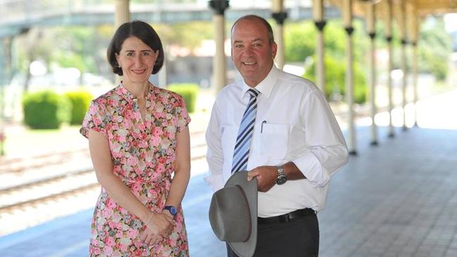 Former NSW Premier Gladys Berejiklian with disgraced MP Daryl Maguire. Picture: File