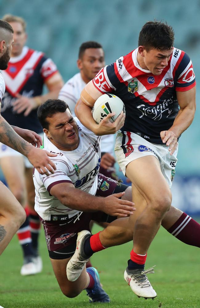 Manu will play in his first NRL grand final on Sunday. Picture: Brett Costello