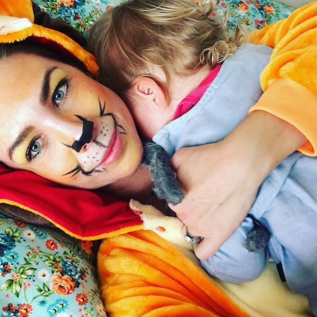 Kate Ritchie with her daughter Mae Webb, 