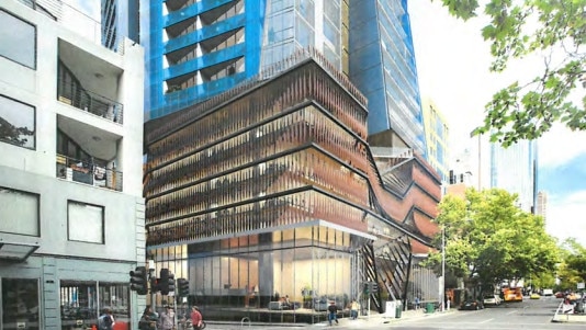 At 280 Queen St, Melbourne, also known as 272-282 Queen St, a 67-storey development that remains listed as approved on the City of Melbourne website.