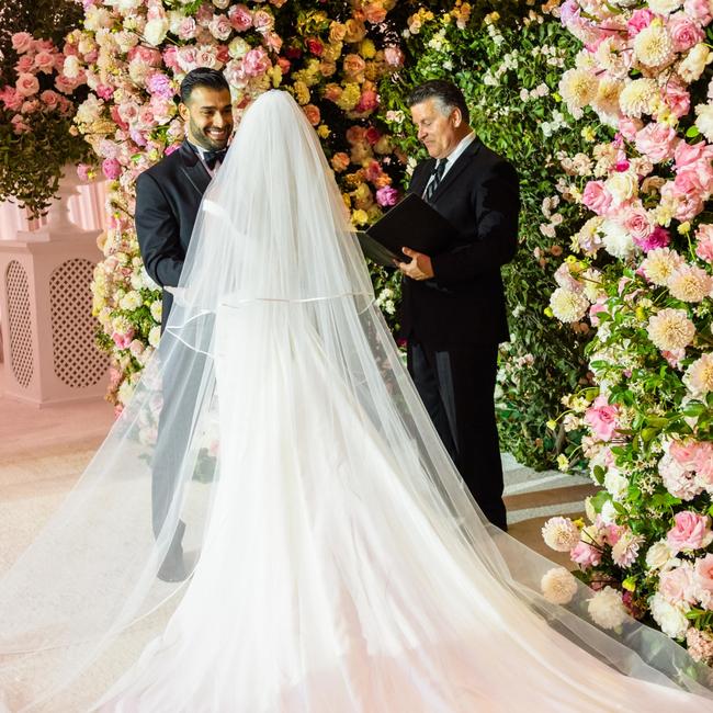 The beautiful moment that Britney and Sam said ‘I do”. Picture: Kevin Ostajewski/Shutterstock/MEDIA MODE