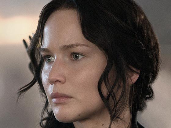 Jennifer Lawrence as Katniss in a scene from film The Hunger Games: Mockingjay - Part 1