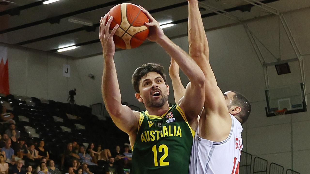 Todd Blanchfield drives to the basket. Picture: Graham Denholm/Getty Images