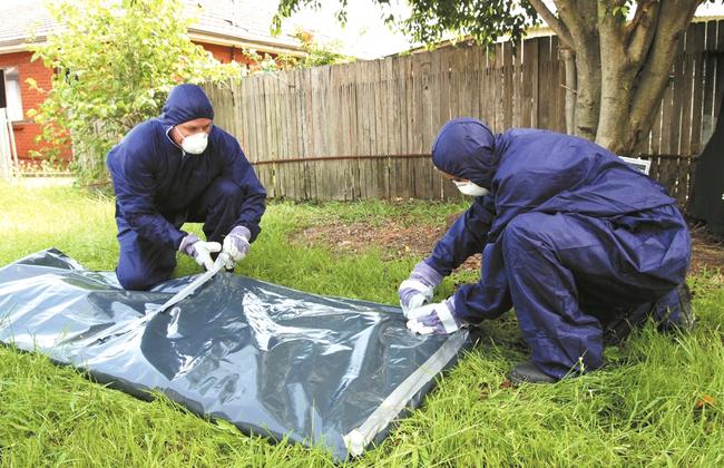 Take care when removing dangerous materials such as asbestos.