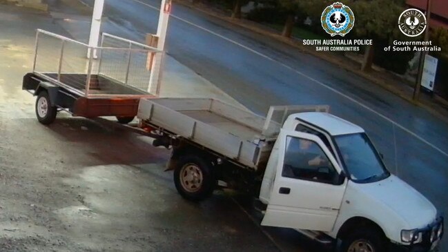 The Holden ute police say Fisher was driving when he was involved in an alleged hit and run crash at Freeling. Picture: SA Police