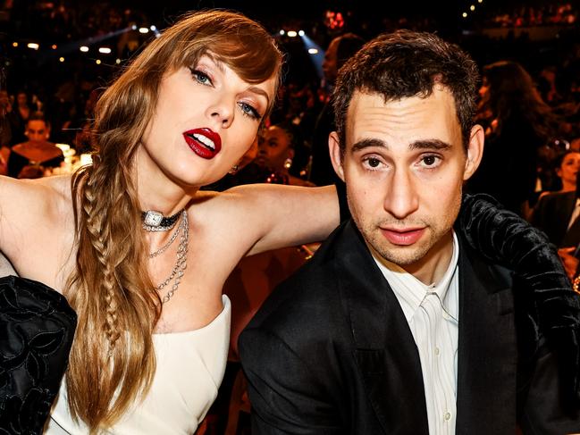 Taylor Swift and Jack Antonoff at the Grammys in February. Picture: John Shearer/Getty Images for The Recording Academy