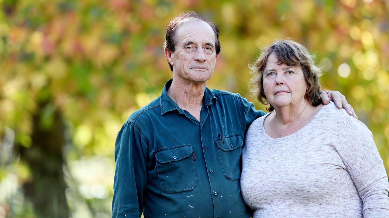 Retirees Wilhelmina Hunt, 69, and husband Robert, 71 pictured at their home on the Central Coast Friday 12th April 2019. They have a self managed super fund. Under Bill Shorten's proposed changes to franking credits the couple would lose $7000 per year.