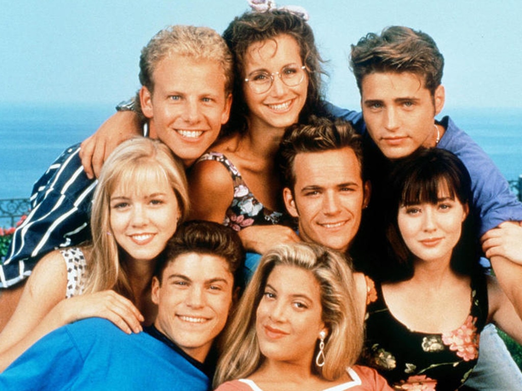 The iconic cast of Beverly Hills 90210. Picture: Supplied