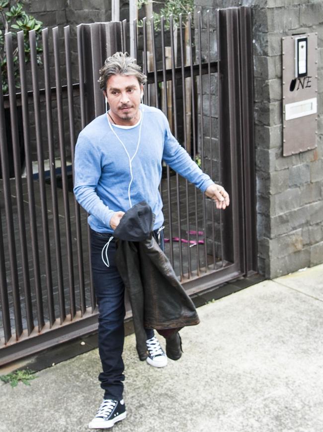 John Ibrahim leaves his home earlier this year. Picture: Darren Leigh Roberts