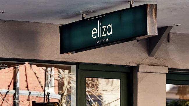 Eliza Food and Wine in Darlinghurst. Picture: Instagram