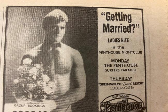 It was ladies night at the Penthouse Nightclub on the Gold Coast. Gold Coast Bulletin, July 1985