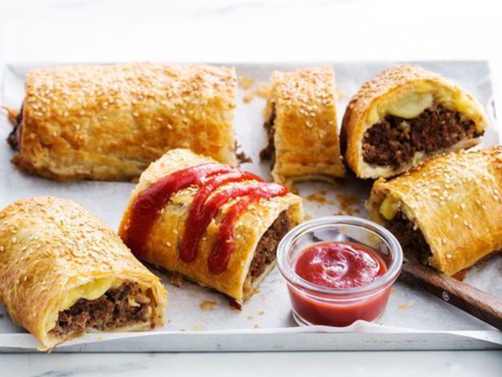 Cheeseburger sausage rolls.