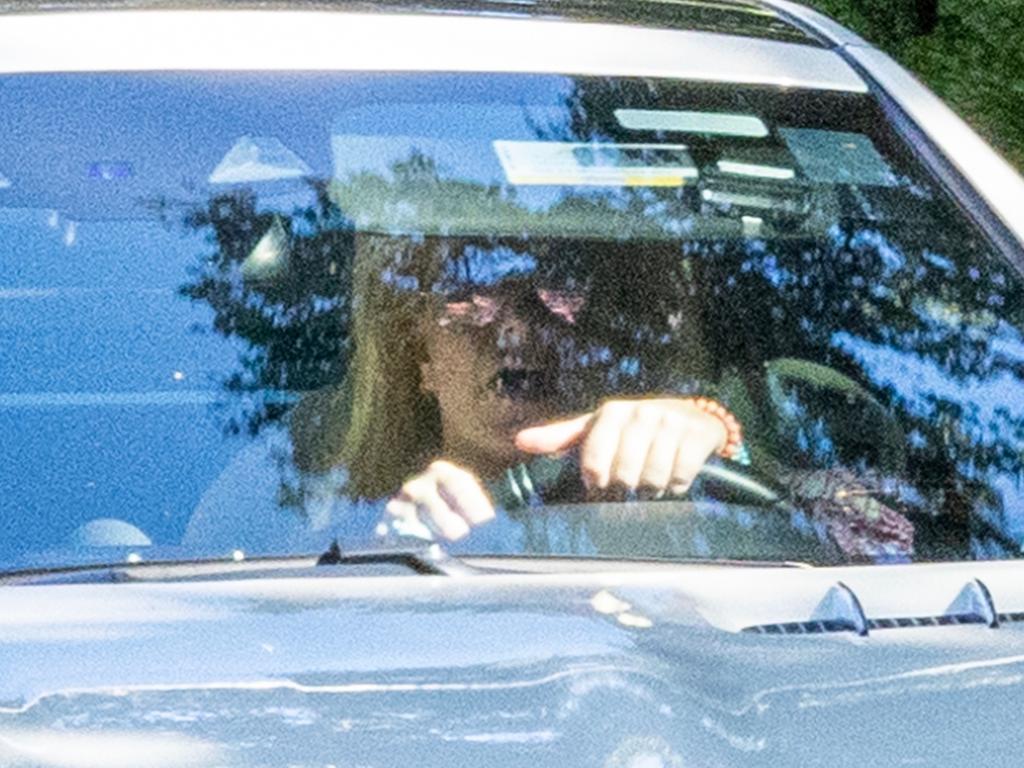 Britney Spears was seen behind the wheel without her wedding ring after news of her divorce from Sam Asghari surfaced. Picture: 4CRNS, WCP, Vasquez/BACKGRID