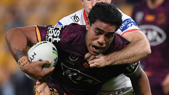 The brute strength of Joe Ofahengaue could be headed to the Tigers. Picture: Getty Images