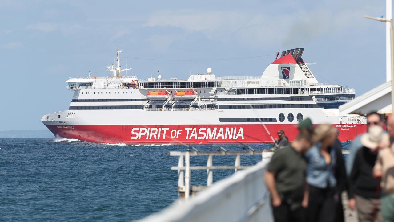 Spirit of Tasmania passes Point Lonsdale Pier. According to TGGB, spending by Tasmanians in the region has doubled, interstate visitation has increased and 1 in 10 visitors are spending a night in Geelong before or after their trip. Picture: Alan Barber