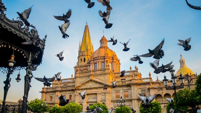 Guadalajara Cathedral in Mexico.