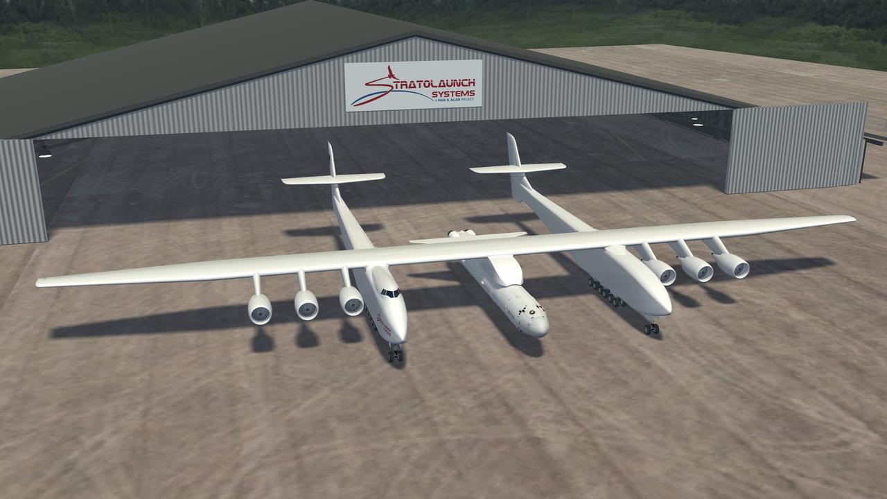 Artist's impression provided by Stratolaunch Systems. Picture: Supplied