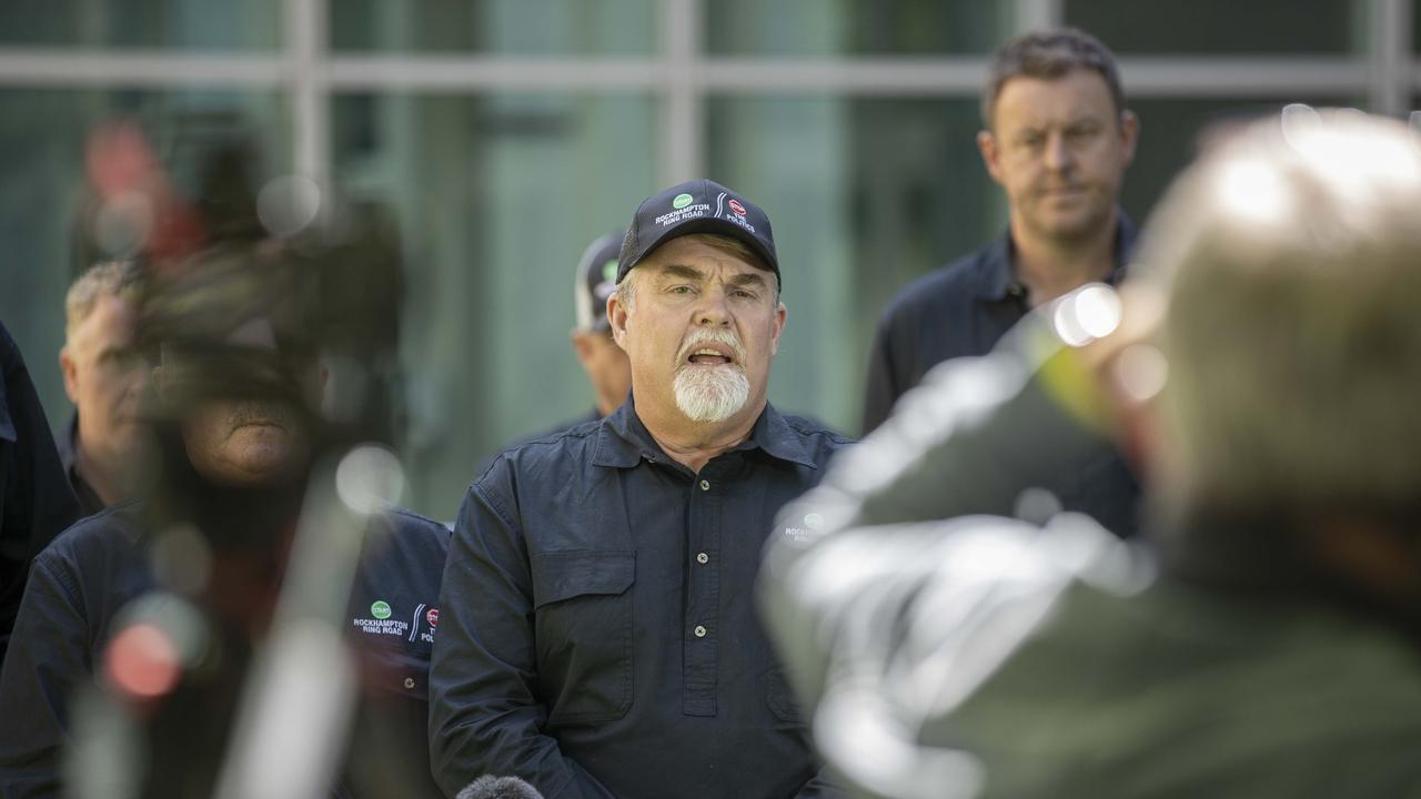 Business owners had driven down from Rockhampton to Canberra to try and meet with the Prime Minister over the Rockhampton Ring Road Project. Picture: Gary Ramage