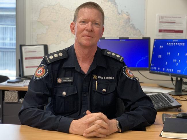 QFES Inspector Russell Collier attended the scene of the fire at 6 Annmore St in Andergrove on December 19, 2022. Here he sits at the Mackay Fire Station on December 22, 2022. Picture: Duncan Evans