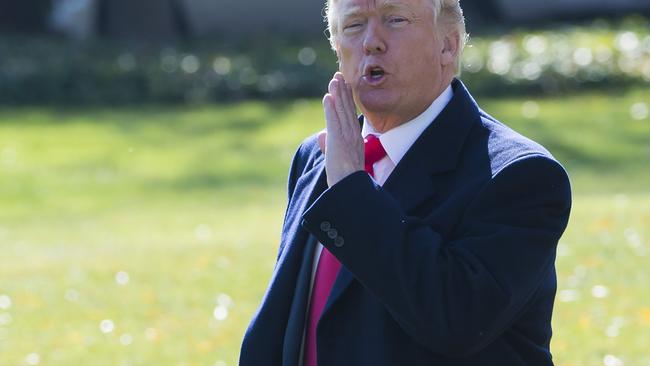 Trump’s retweets of a Britain First account have led to calls for his state visit to be cancelled. Picture: AFP PHOTO / SAUL LOEB