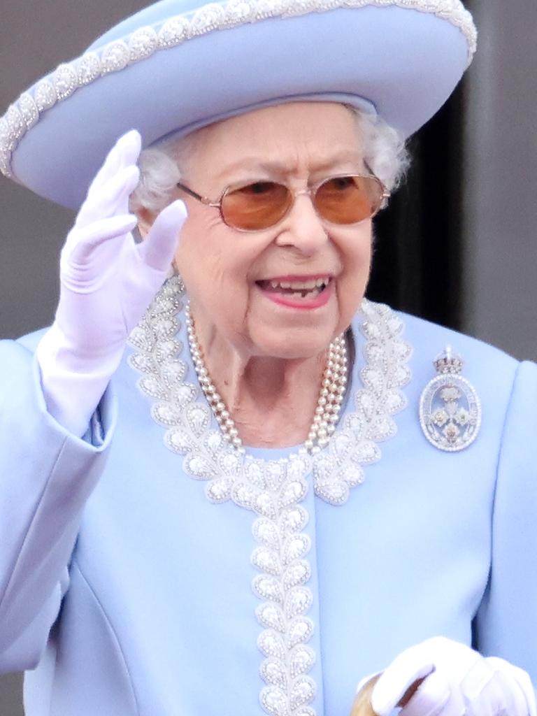 The Queen met her great-granddaughter Lilibet for the first time during the Sussexes’ fleeting visit. Picture: Chris Jackson/Getty Images